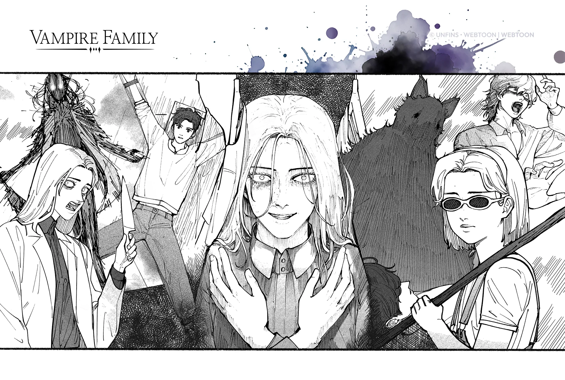 Vampire Family Print