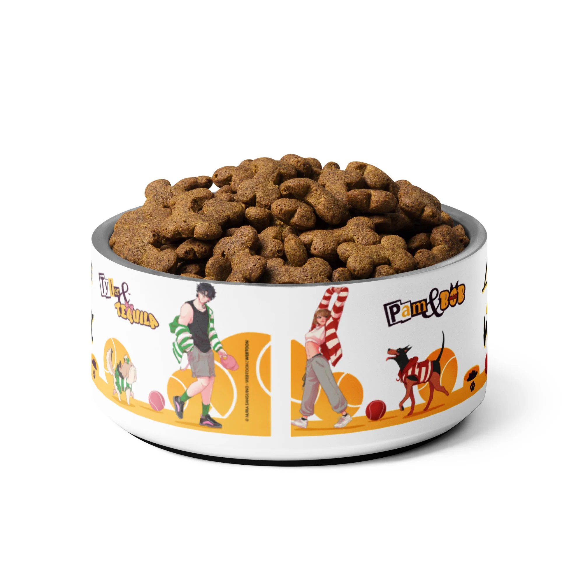 LOVE FOR A WALK - PATTERN #1 PET BOWL 3 LOVE FOR A WALK - PATTERN #1 PET BOWL