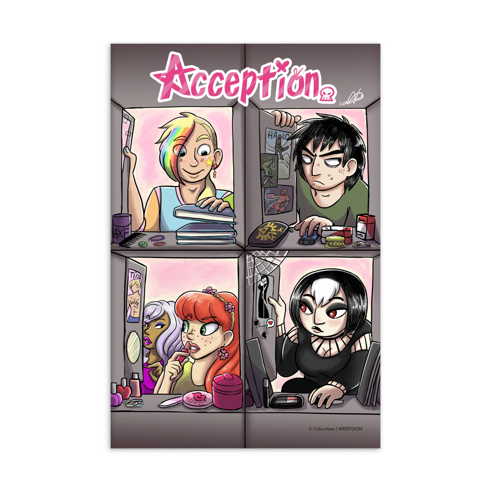 ACCEPTION - LOCKERS POSTCARD