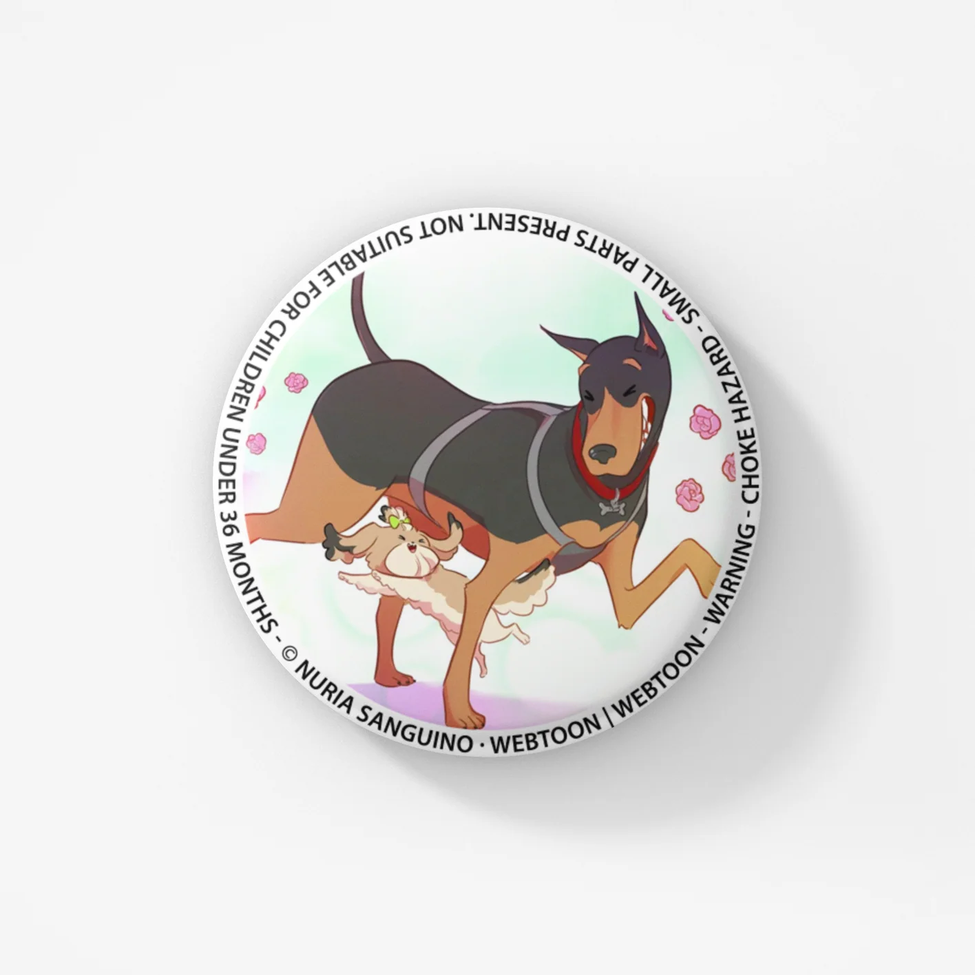 LOVE 4 A WALK - BUTTON BADGE SET