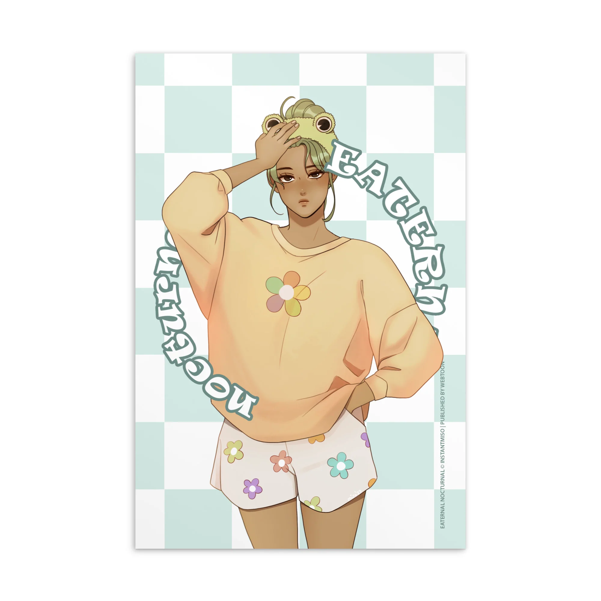 EATERNAL NOCTURNAL - CHECKERS POSTCARD