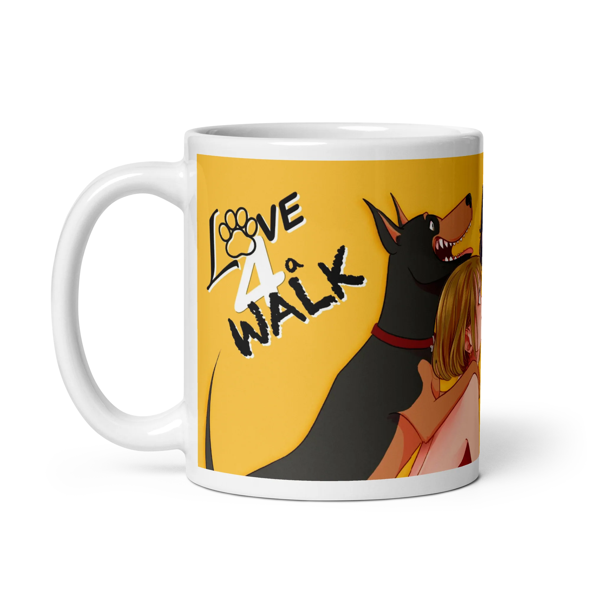 LOVE 4 A WALK - PAW PRINT MUG