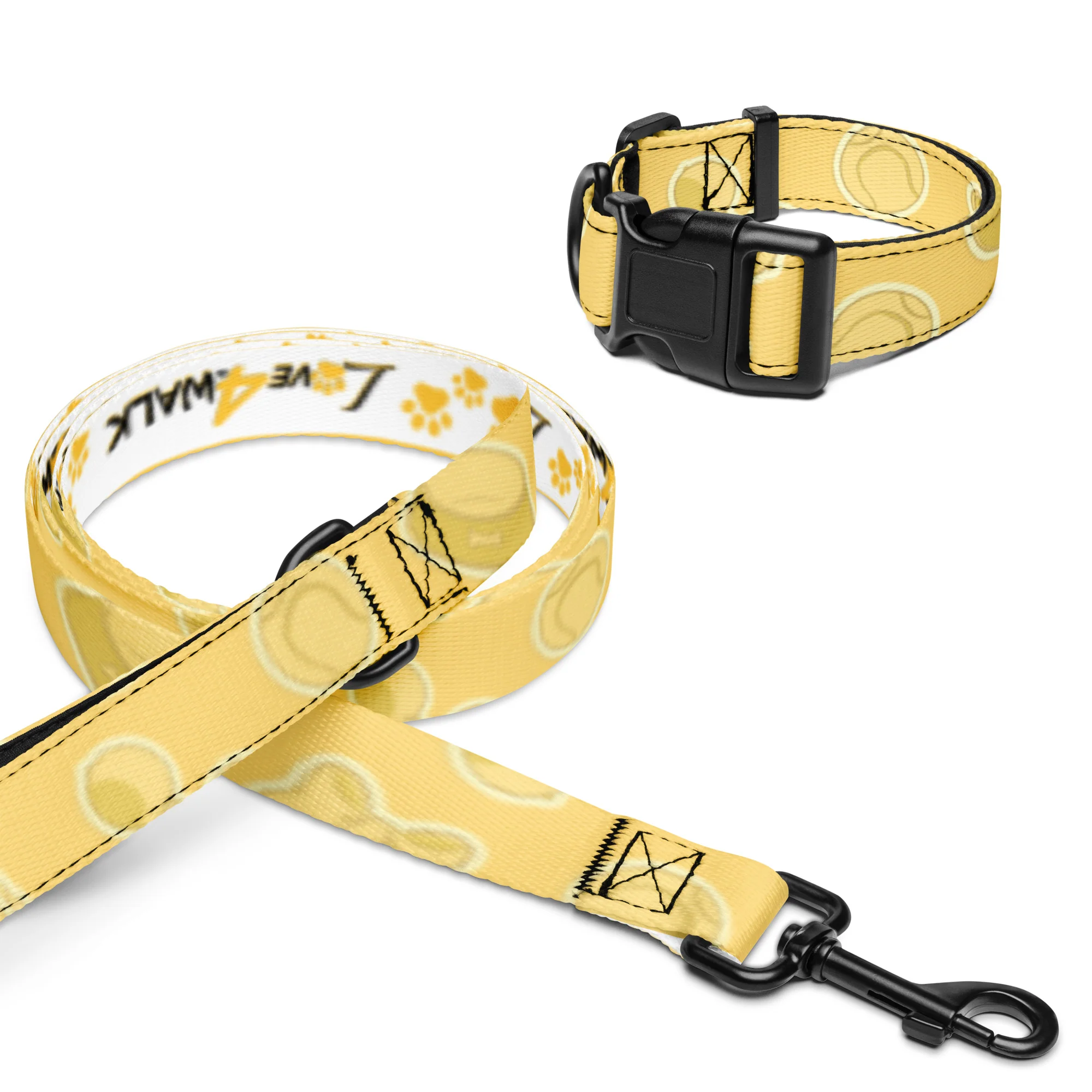 LOVE 4 A WALK - PATTERN #1 PET COLLAR & LEASH 5 LOVE 4 A WALK - PATTERN #1 PET COLLAR & LEASH