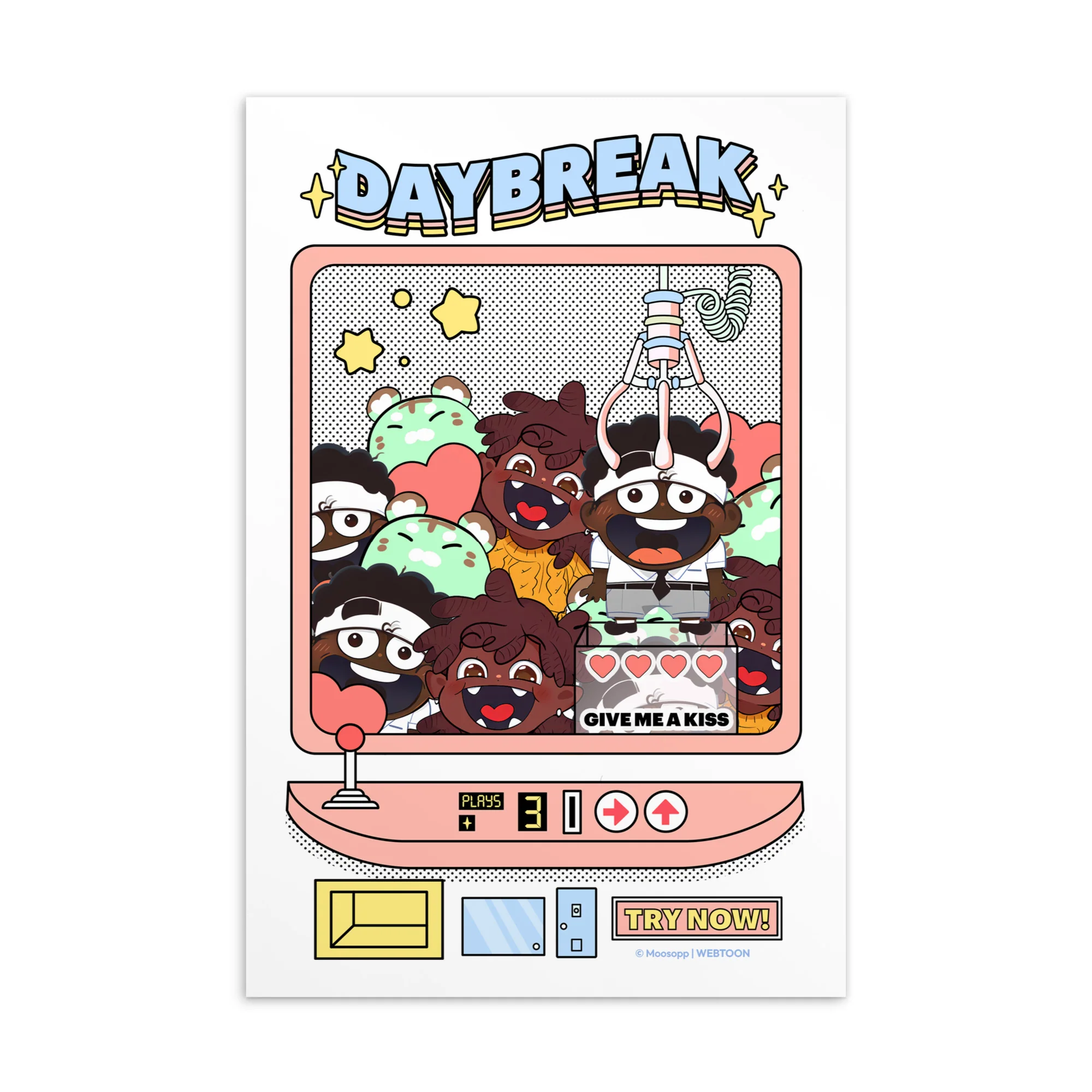 DAYBREAK - CLAW MACHINE POSTCARD