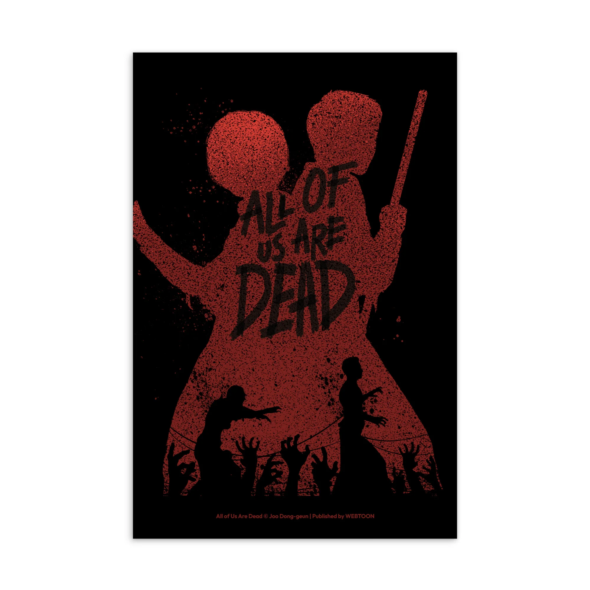 ALL OF US ARE DEAD - SILHOUETTE POSTCARD