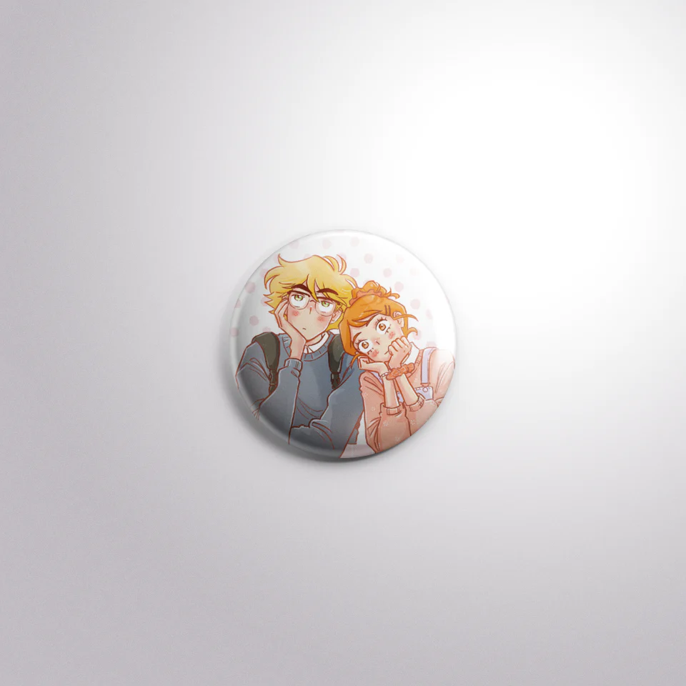 The Kiss Bet Button Badge