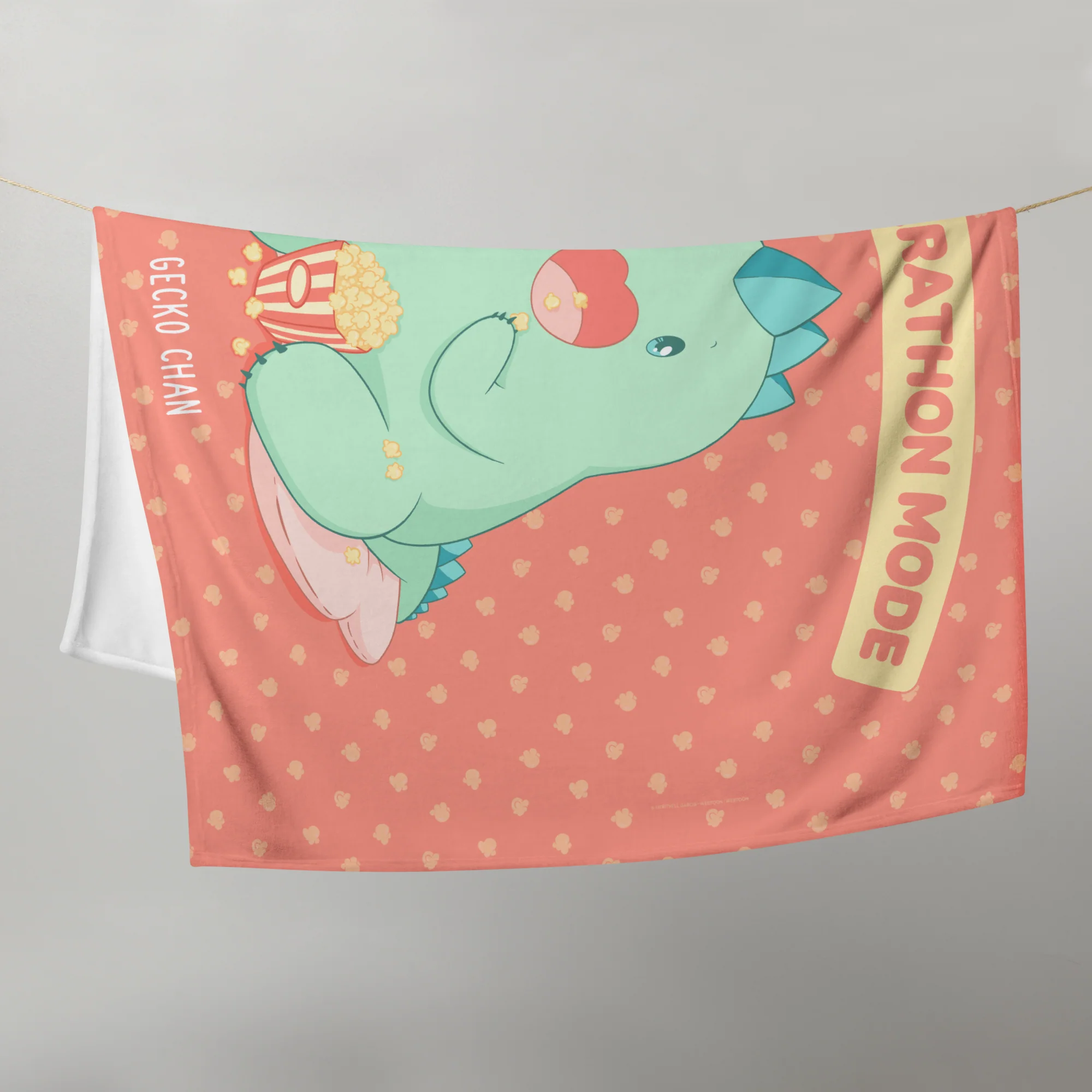 GECKO-CHAN - MOVIE MARATHON THROW BLANKET