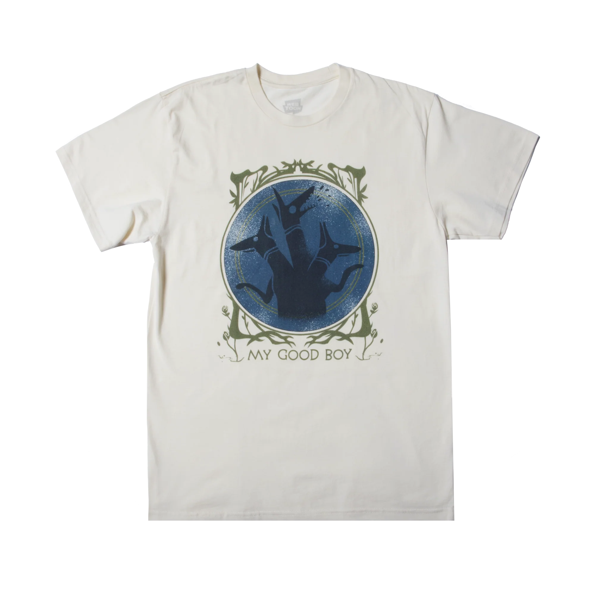 LORE OLYMPUS - CERBERUS GOOD BOY NATURAL UNISEX T-SHIRT