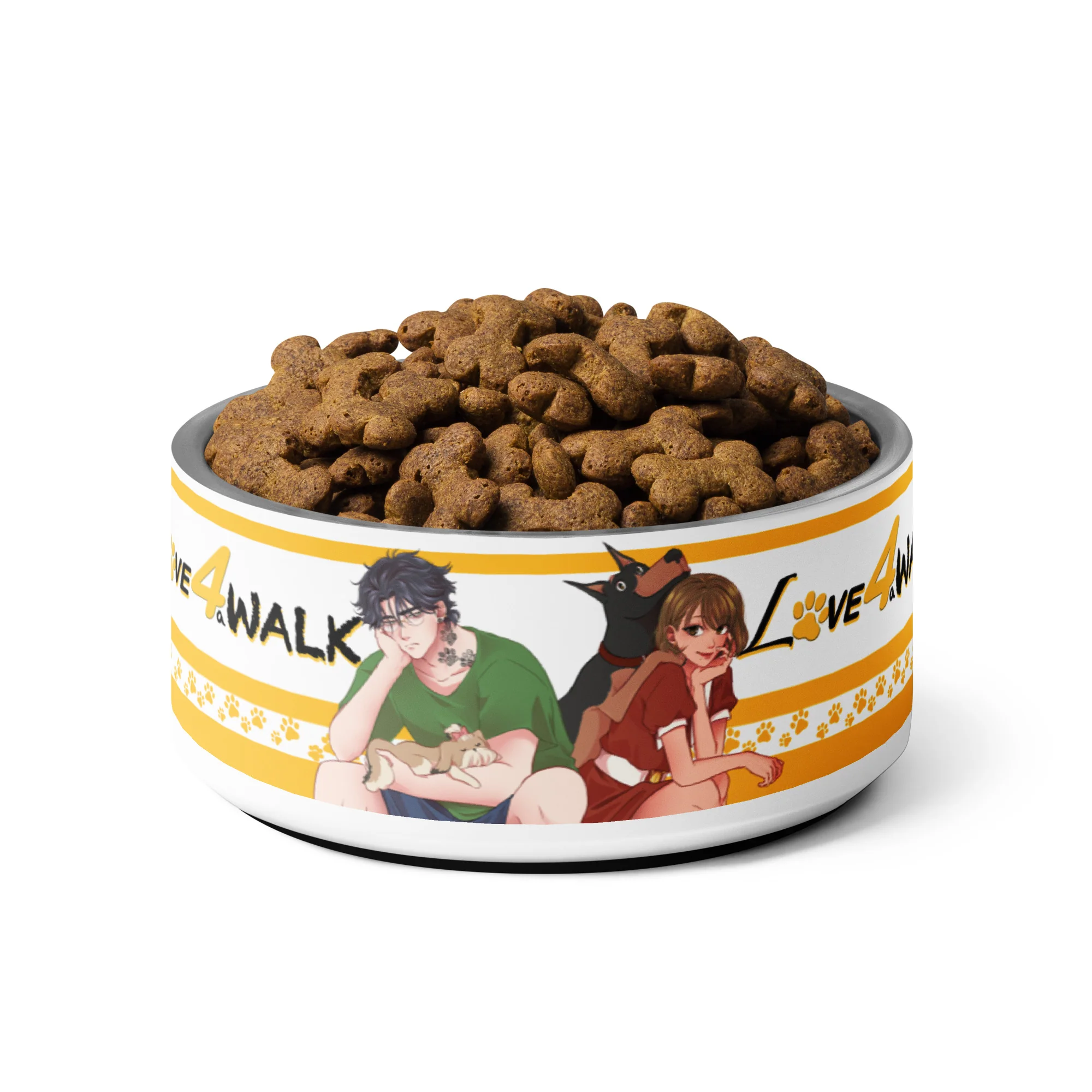 LOVE FOR A WALK - PATTERN #2 PET BOWL