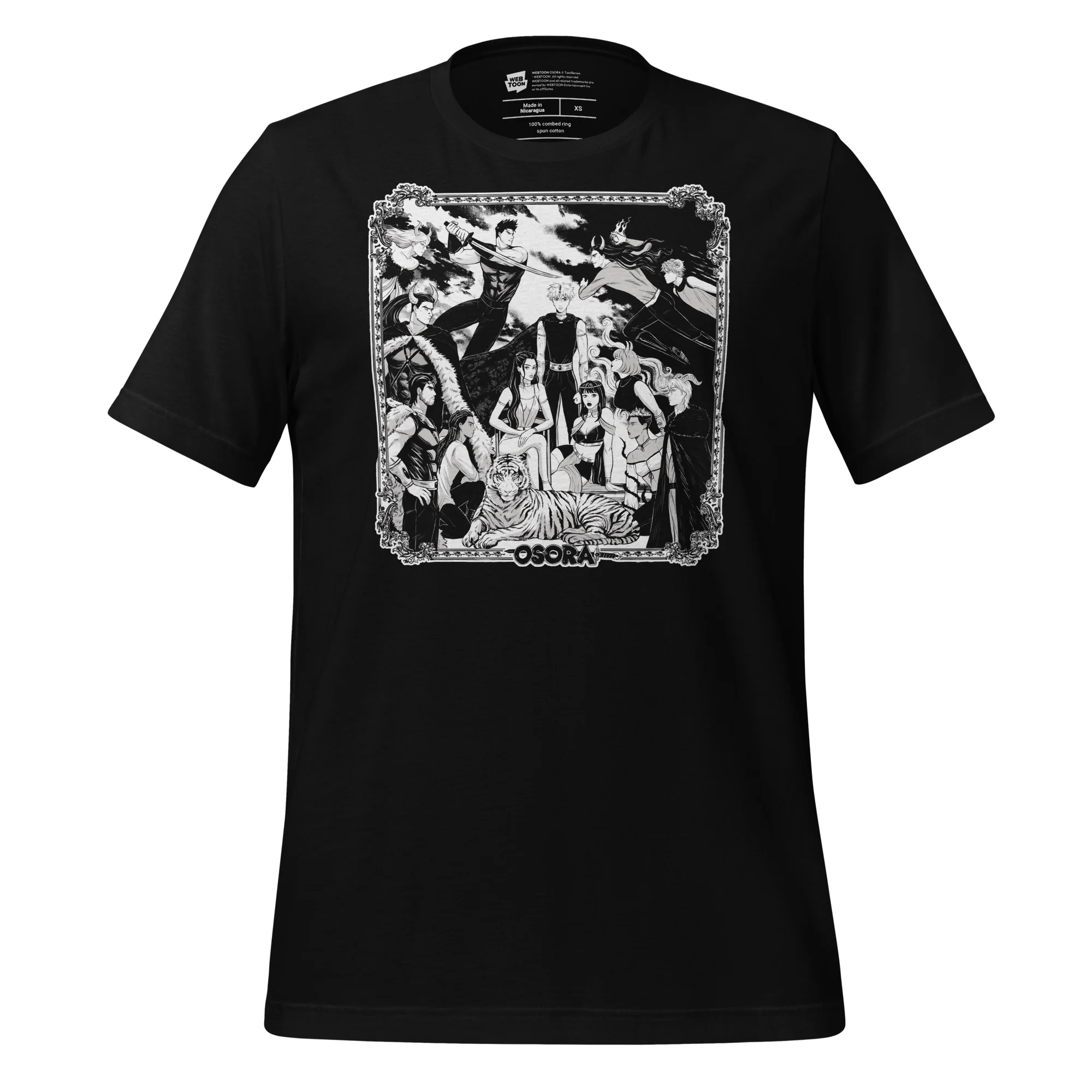 OSORA - UNISEX BLACK T-SHIRT