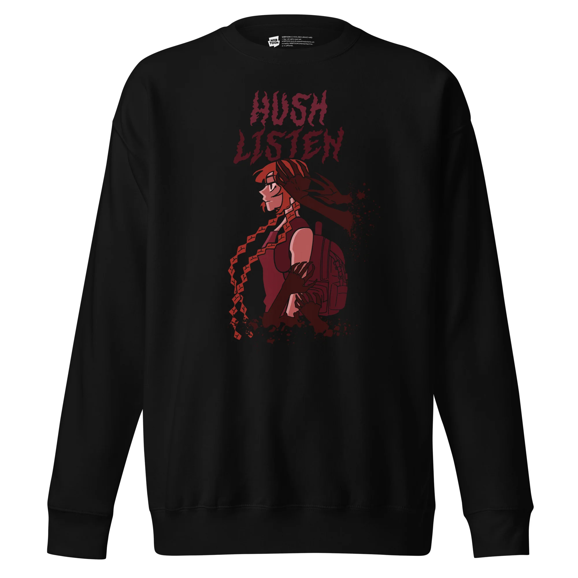 SCHOOL BUS GRAVEYARD - HUSH LISTEN SWEATSHIRT