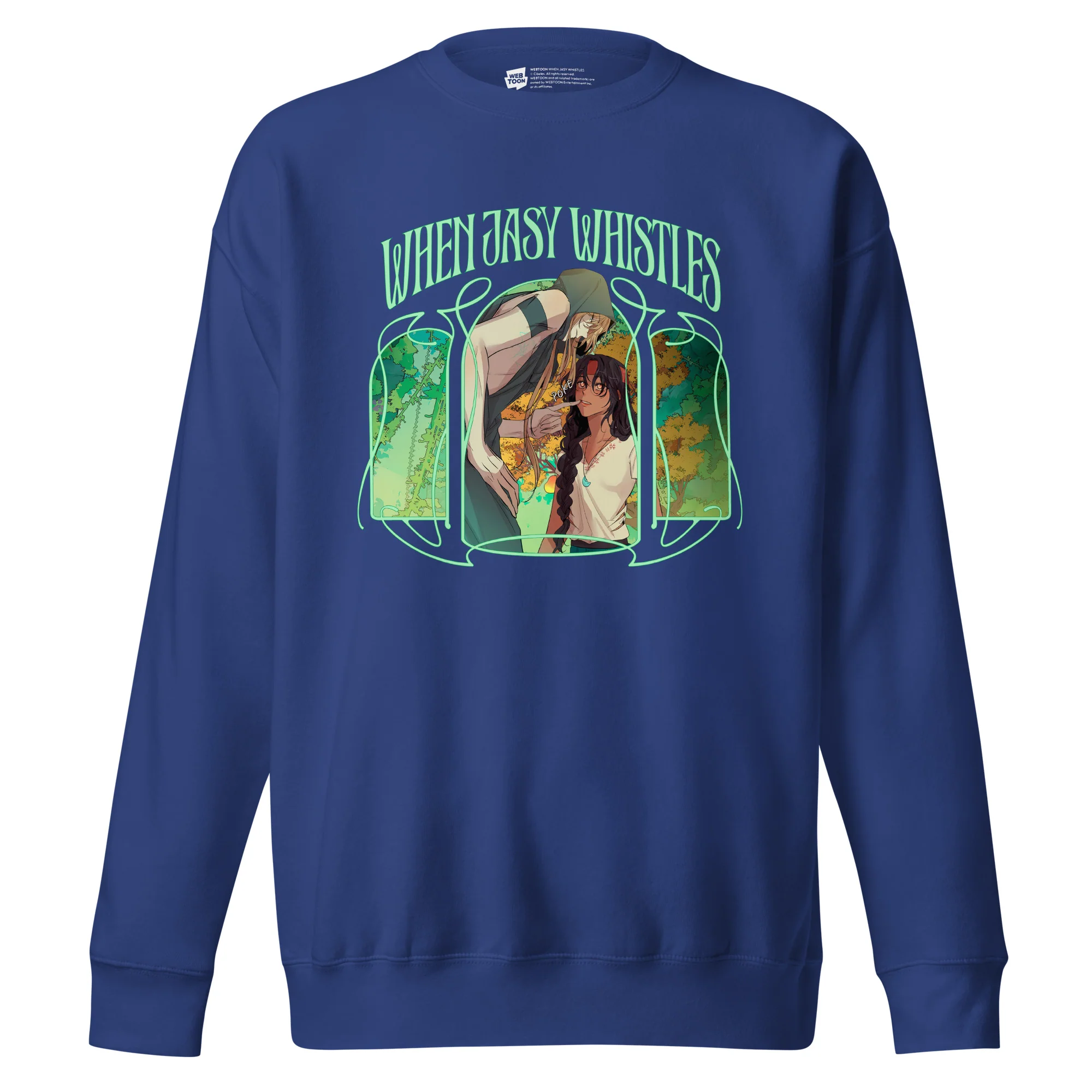 WHEN JASY WHISTLES - ROYAL UNISEX SWEATSHIRT