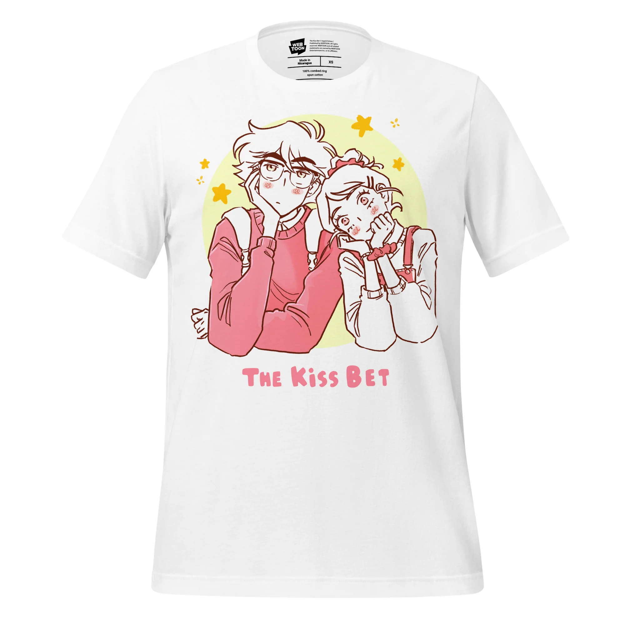 THE KISS BET - WHITE UNISEX T-SHIRT
