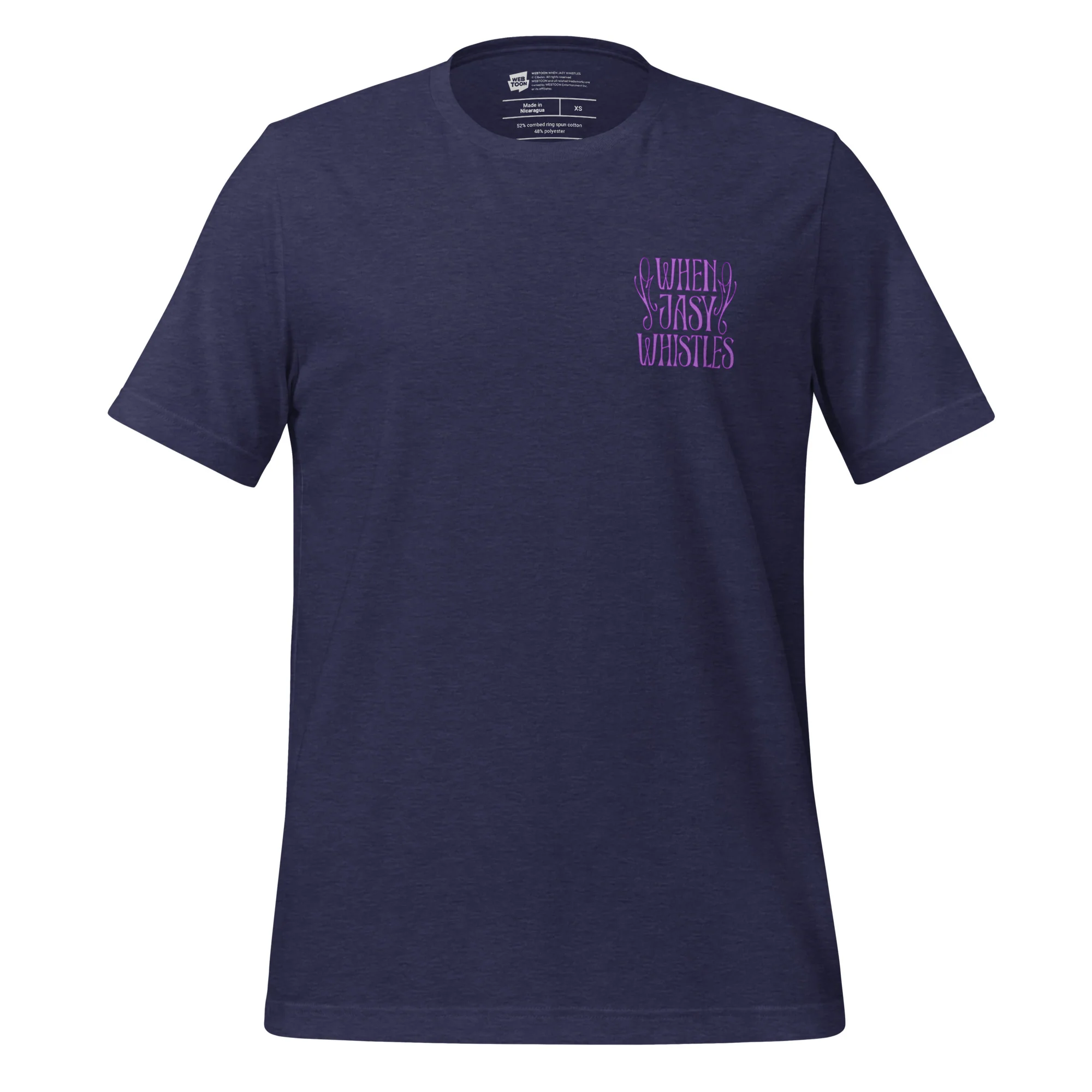 WHEN JASY WHISTLES - HEATHER NAVY JASY T-SHIRT