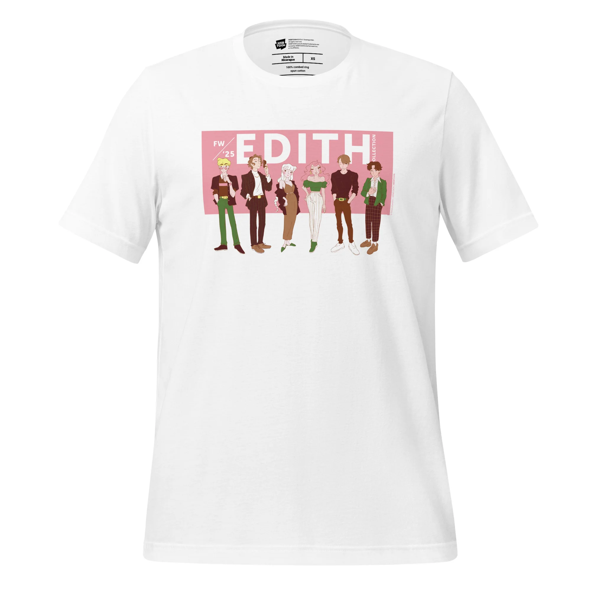 EDITH - F/W 25 WHITE UNISEX T-SHIRT