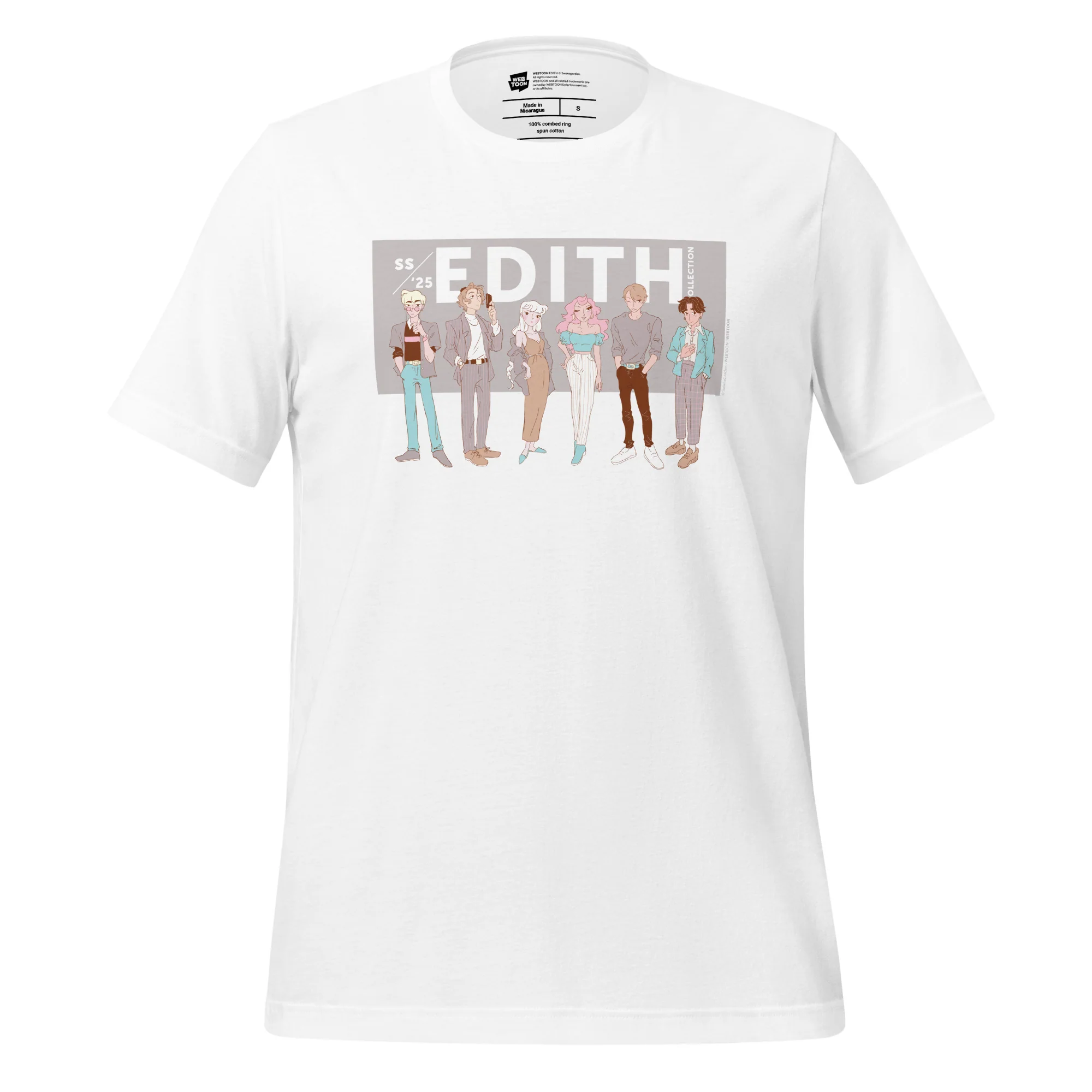 EDITH - S/S 25 WHITE UNISEX T-SHIRT
