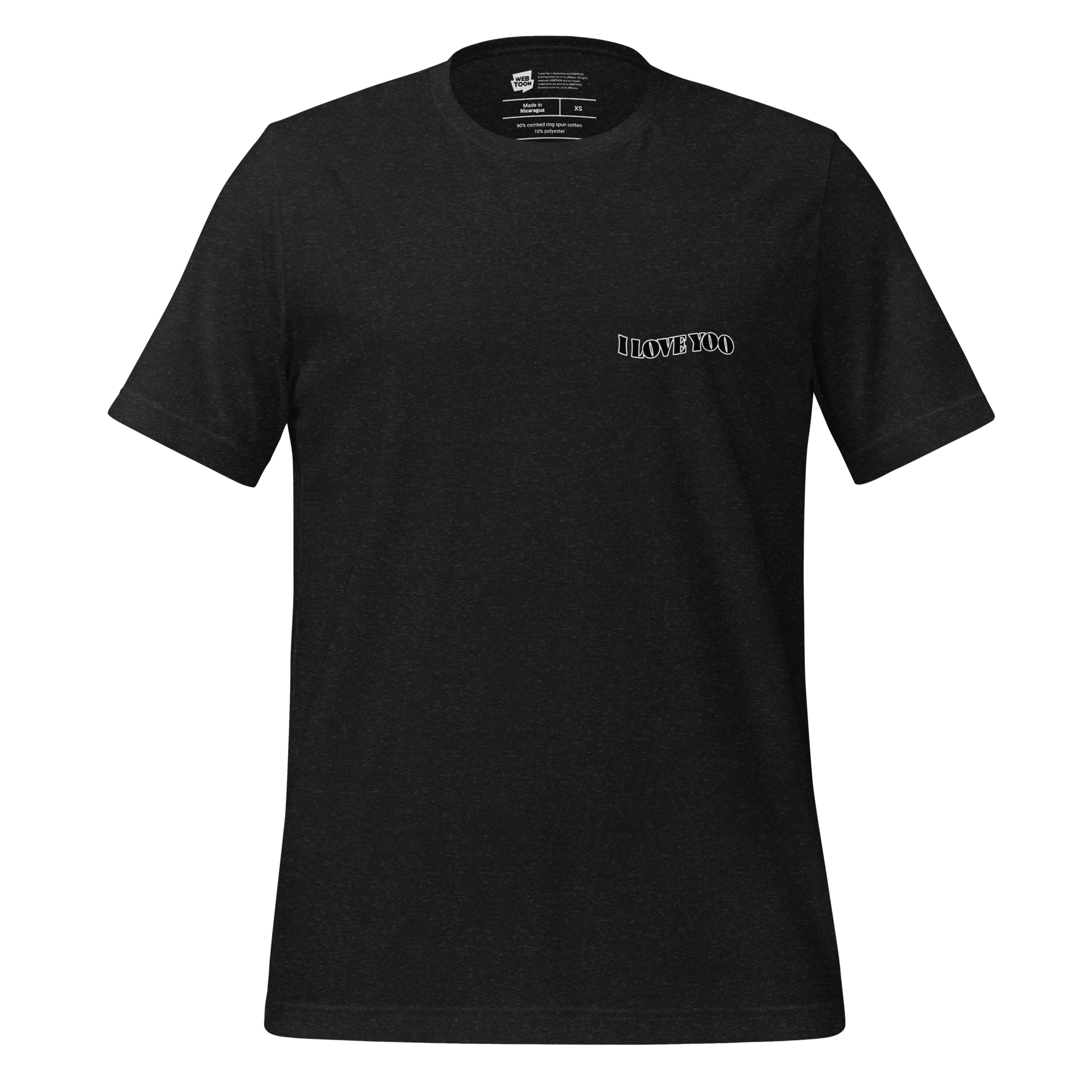 I LOVE YOO - TEXT ME BLACK UNISEX T-SHIRT